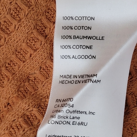 Free People Juicy Long Sleeve Cowl Neck Waffle Knit Split Back Top Canyon Moon - Picture 8 of 8